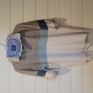 PENDLETON VINTAGE Y2K HEATHERED OATMEAL POLO